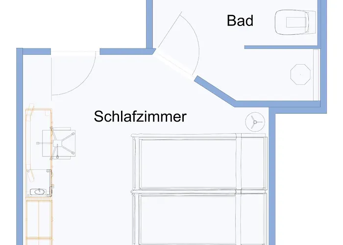 Essenzapartment Hof, 24h Checkin, Parkplatz, Wlan300mbit Appartement Hof (Bavaria)